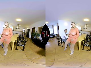 Fucking In Fishnets - BBW with Big Tits Bent Over the Counter 3D Porn